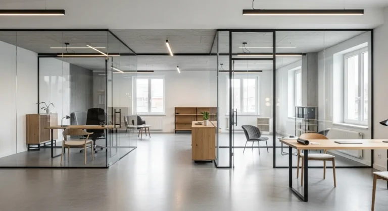 Vielseitig nutzbarer Gewerberaum in Österreich mit hellem, flexiblem Layout, ideal für Büro, Showroom oder Atelier
